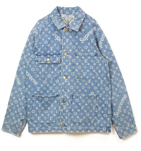 supreme louis vuitton jacket blue|Louis Vuitton x supreme cartera.